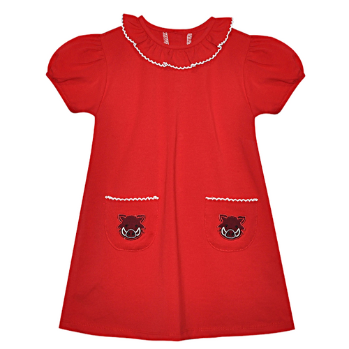 Razorback Red/White Dress