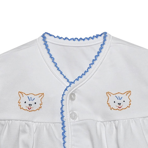 Blue/White Unisex Diaper Set