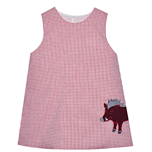 Razorback Red/White Dress