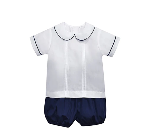 Madison Boy Short Set-Navy