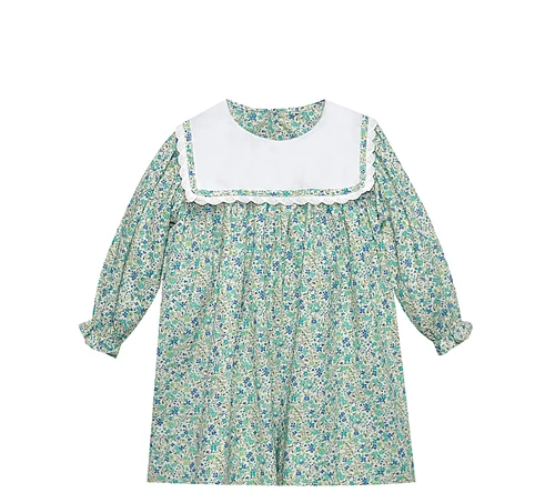 Reese Dress - Blue Flower