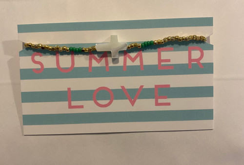 SL Bracelet - Mother of Pearl Cross