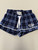 Flannel PJ Shorts - Blue