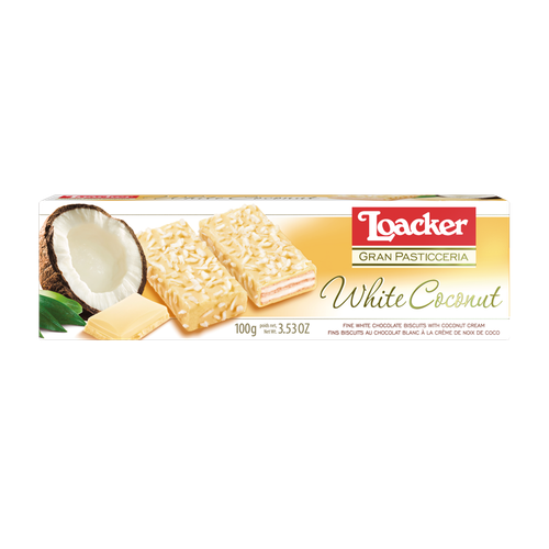 Loacker Patisserie 100gx12 White Coconut