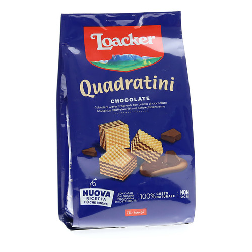 Loacker Quadratini 125gx12 Chocolate