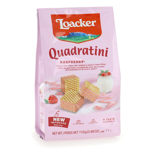 Loacker Quadratini 110gx12 Raspberry-Yogurt