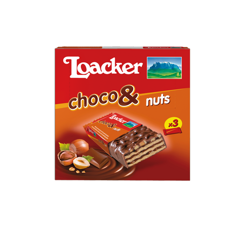 Loacker Choco + Nuts 26gx3x10