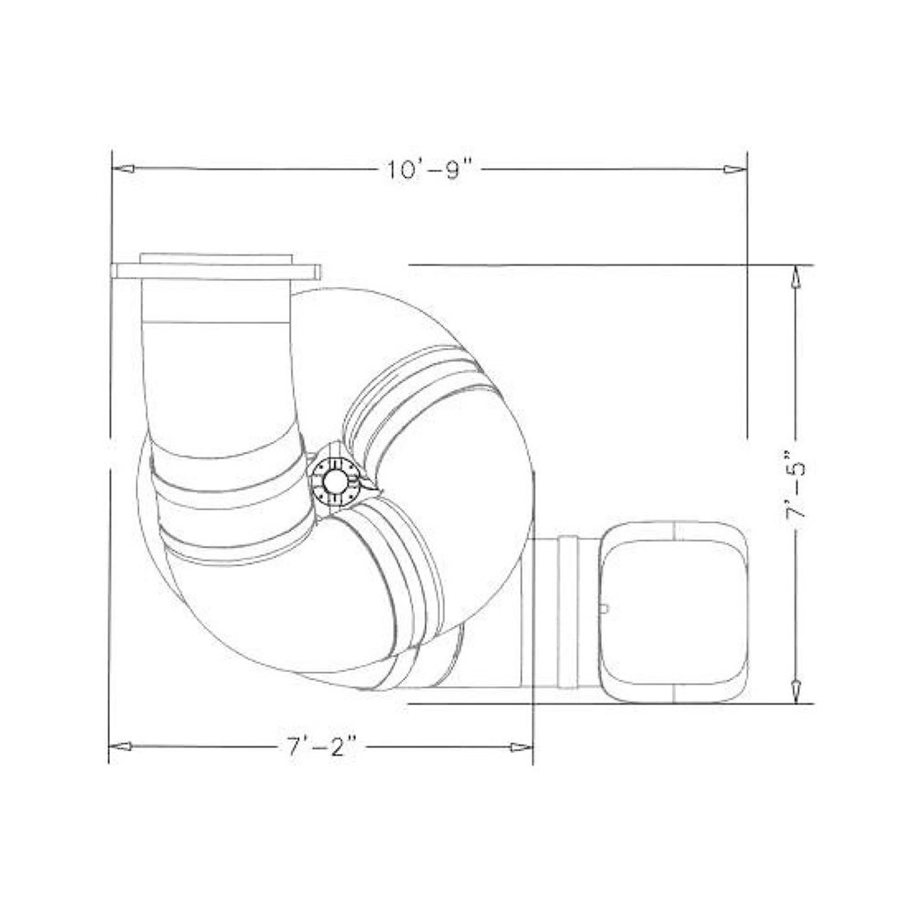 12' Spiral Tube Slide