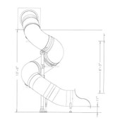 13' Spiral Tube Slide 13' Spiral Tube Slide