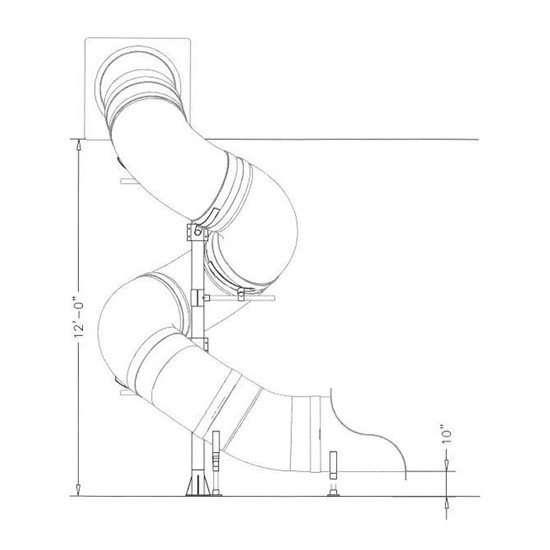 12' Spiral Tube Slide