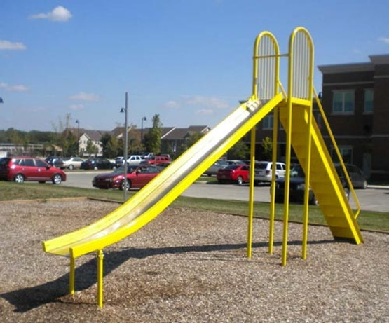 Stainless Steel Freestanding Wave Slide Stainless Steel Freestanding Wave Slide