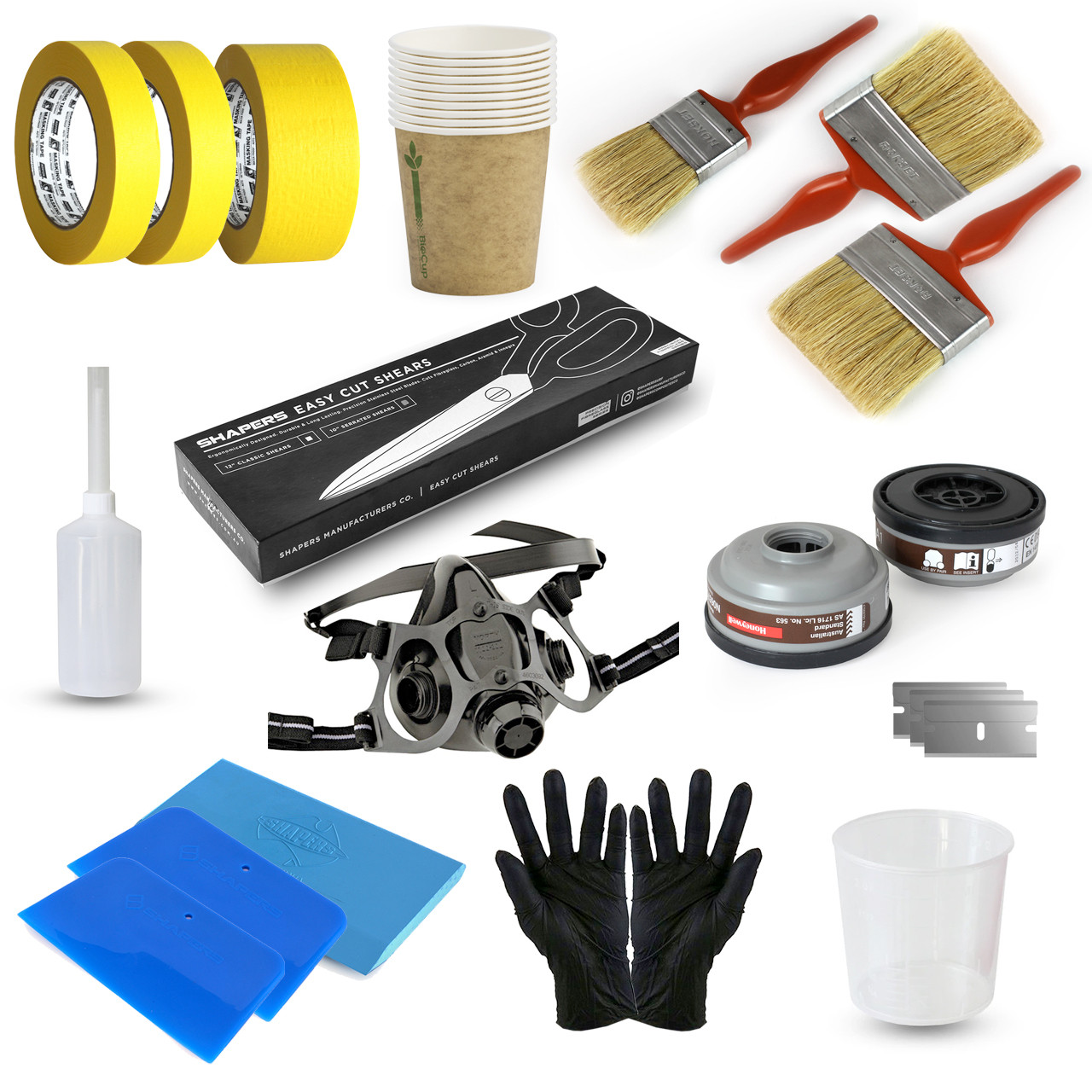 Surfboard shop glassing kit