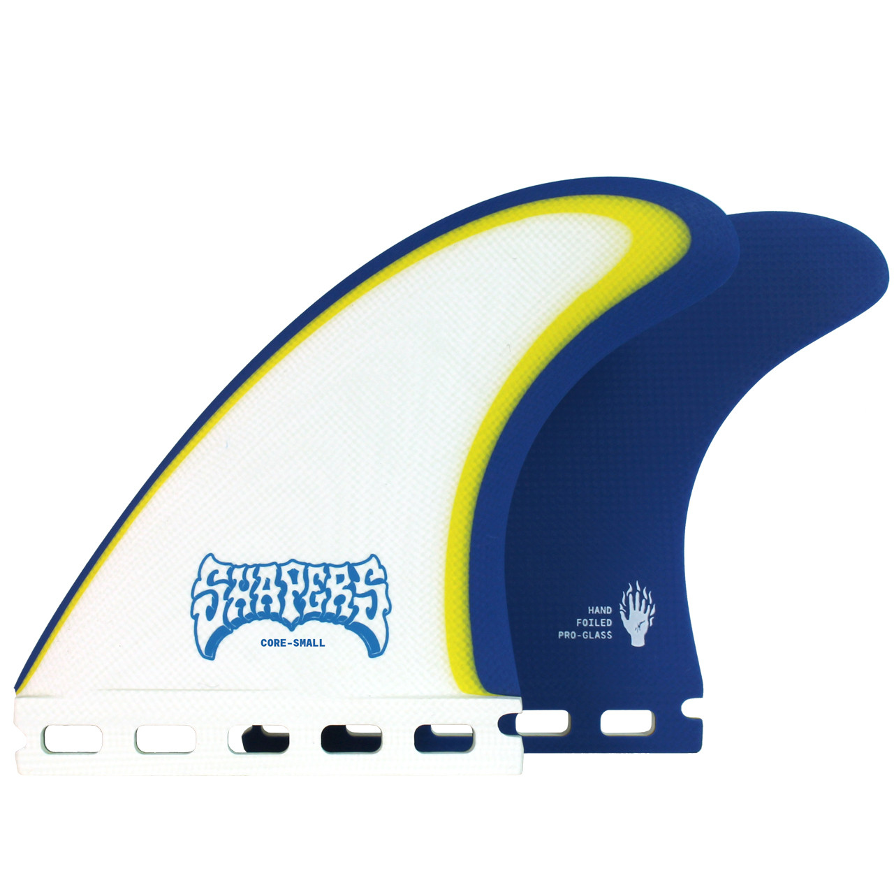 SHAPERS CORE SERIES THRUSTERフィン Core Pro-Glass Thruster Fin Set - Small | Futures Compatible