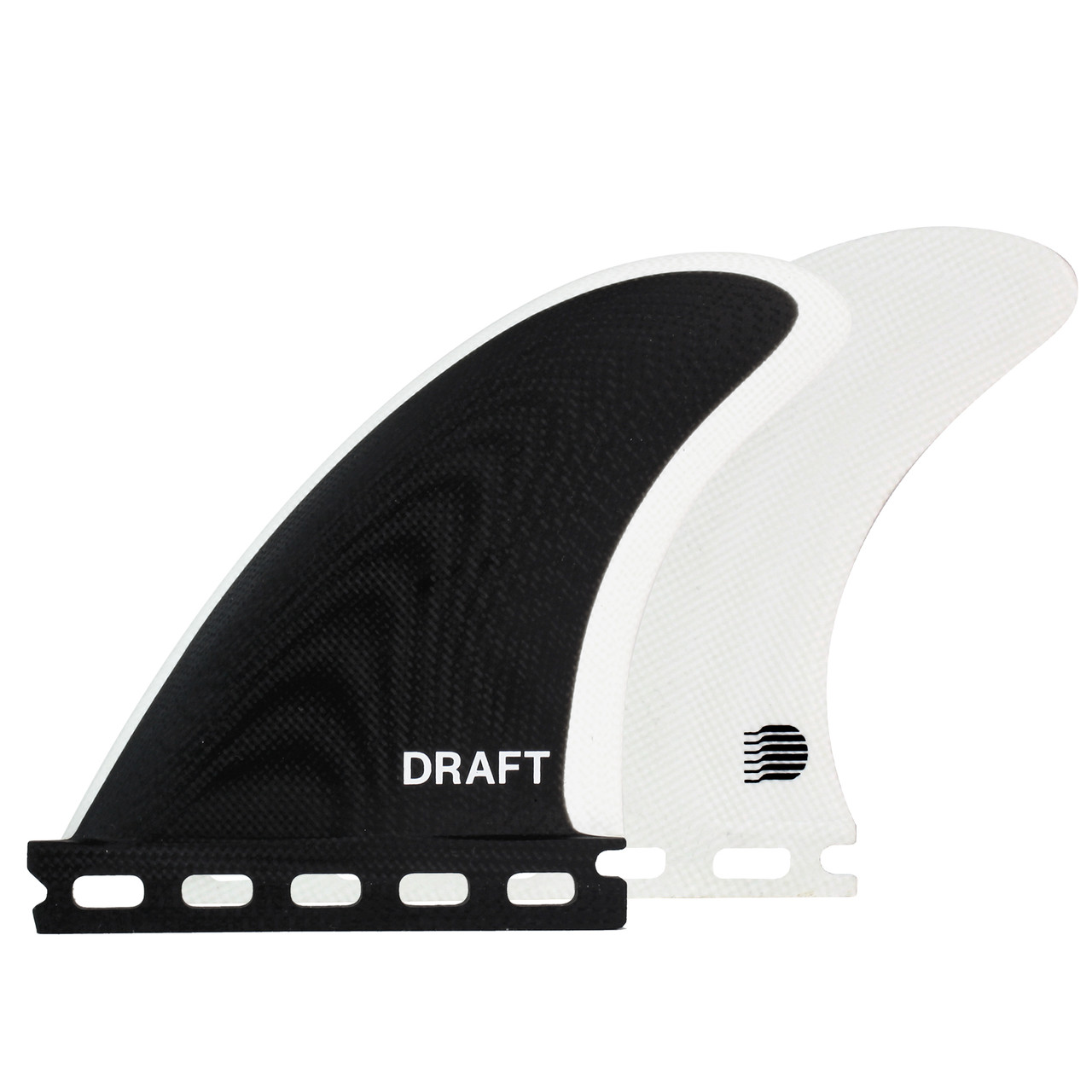 Draft Quad Fin Set Large - Black & White | Futures Compatible