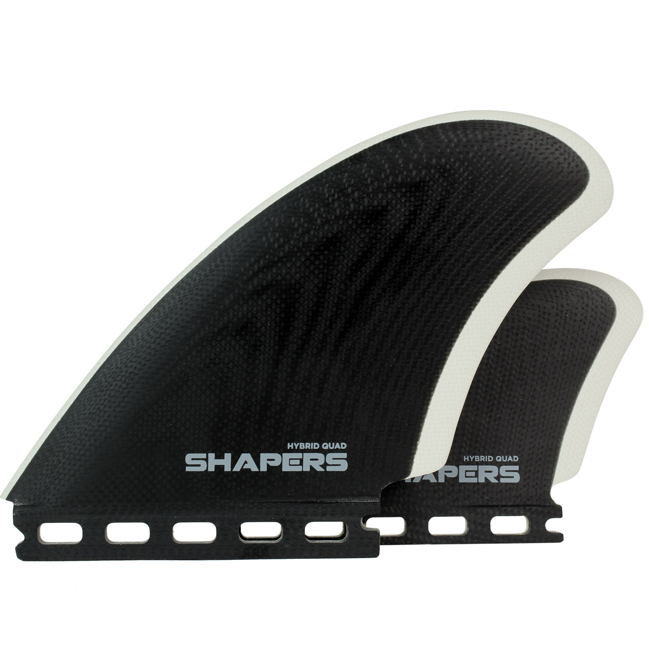Hybrid Quad Keel Fin Set - Black Grey | Futures Compatible