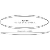 Fish XL: PU Machine Shaped Surfboard Blank