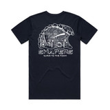 T-Shirt - Slave To The Foam - Navy