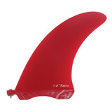 SALE: 7.0" Retro Box Fin - Solid Red