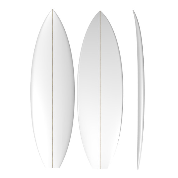 Groveller: PU Machine Shaped Surfboard Blank