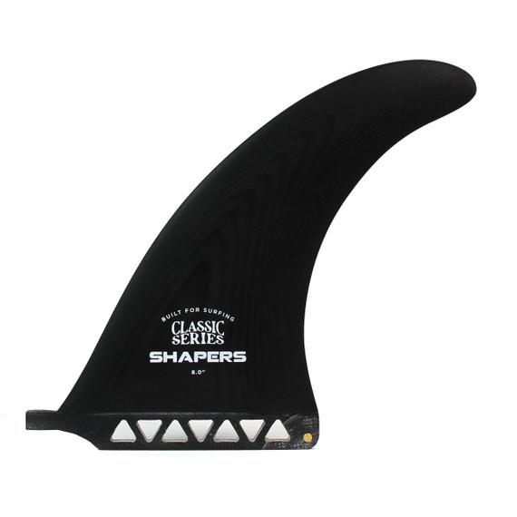 8" Classic Series Longboard Fin - Black