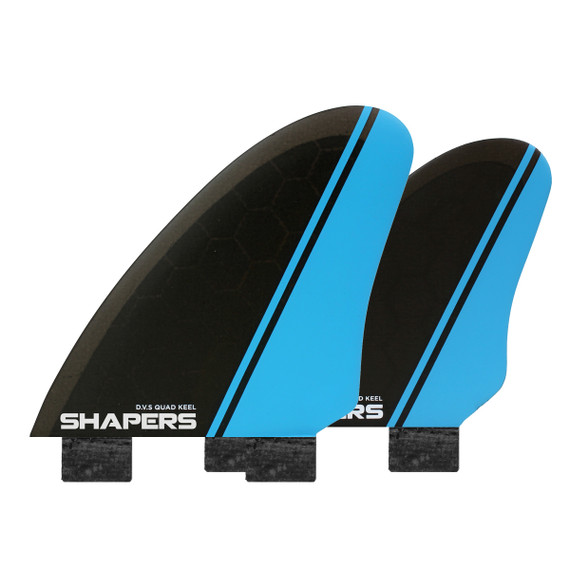 名作 CARBON QUAD Fins Shapers FLARE KEEL DVS サーフィン 