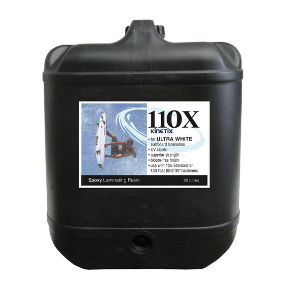 Kinetix 110 Epoxy Laminating/Filler Resin 20L: Ultra Bright