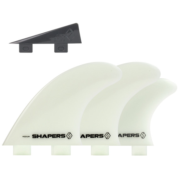 Tri-Quad Surfboard Fins | Medium Tri Quad Fins | Shapers Fin