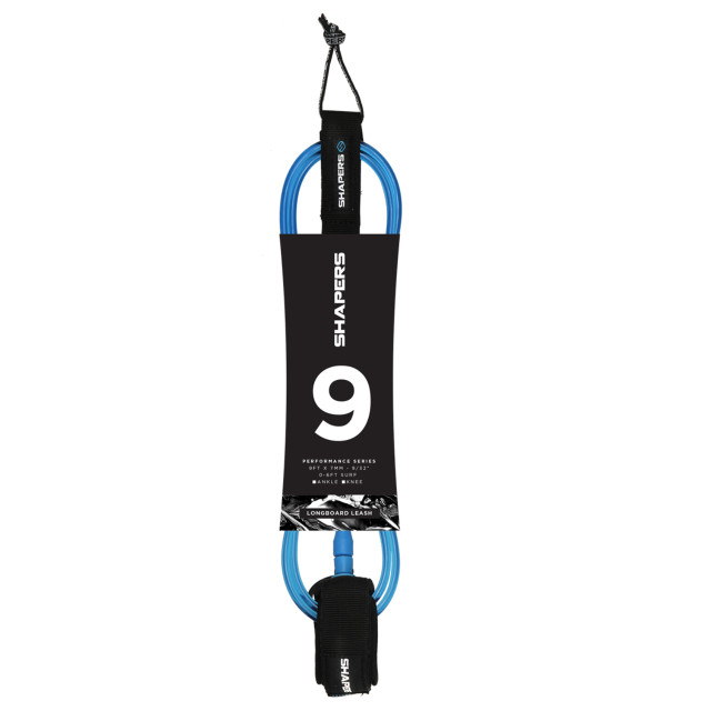 9Ft Longboard Leash Knee: Blue