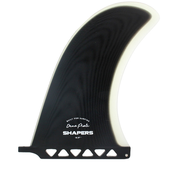 10.8" Dane Pioli Longboard Fin- Black Clear