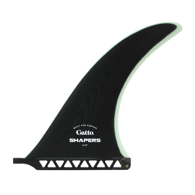 9.75" Gatto Longboard Fin - Black Mint