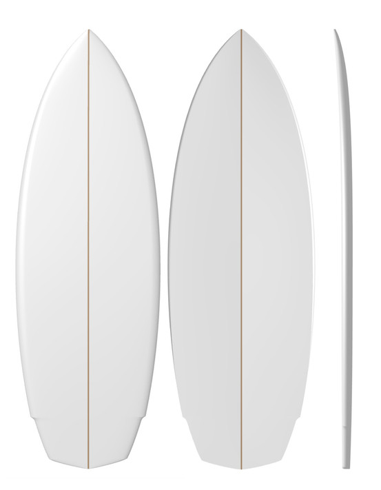 Wake Board: PU Machine Shaped Surfboard Blank