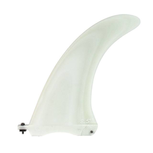 SALE: 8.5" Glass Box Fin - Solid Off White