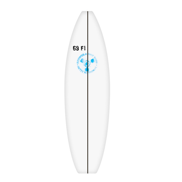 6'9 PU Surfboard Blank - Surf Formula Black Stringer - F3