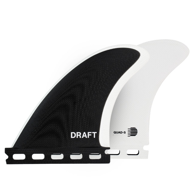 Draft Quad Fin Set Small - Black & White | Futures Compatible
