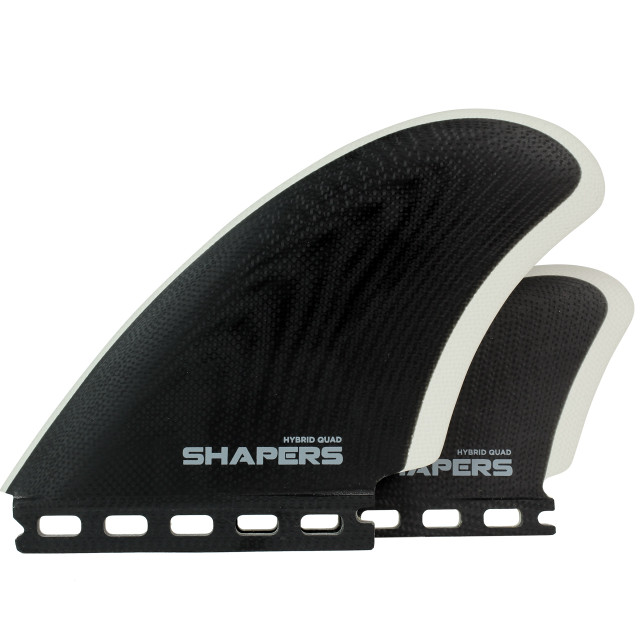 Hybrid Quad Keel Fin Set - Black Grey