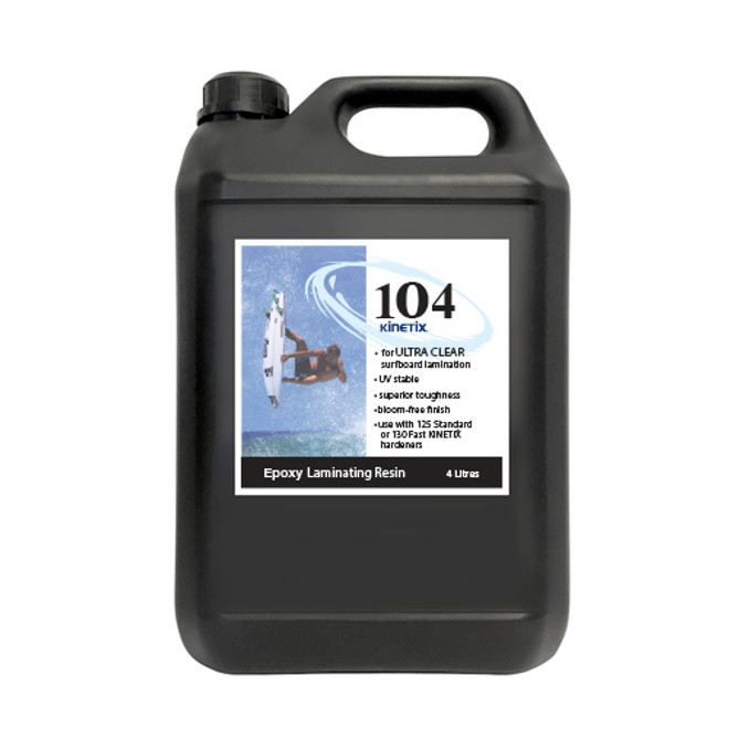 Kinetix 104 Epoxy Laminating Resin 4L: Ultra Clear