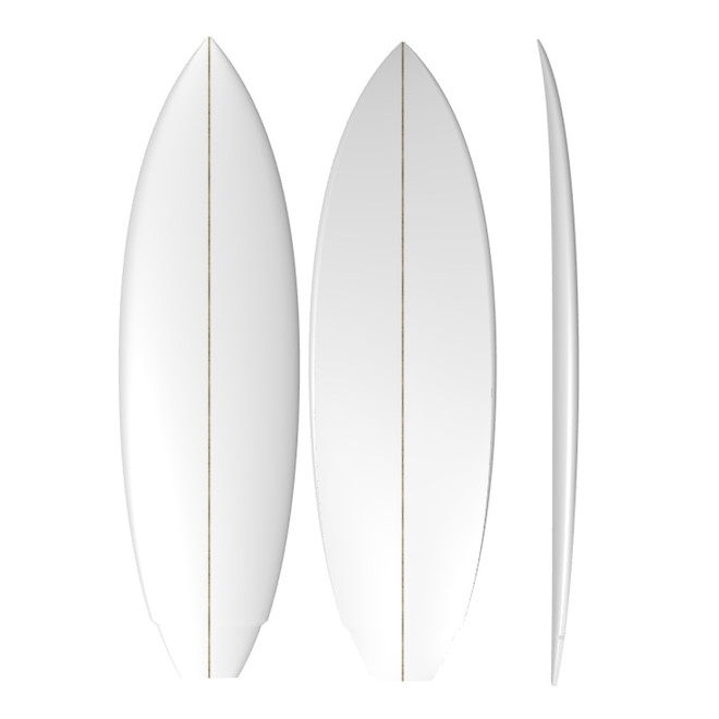 Modern Twin: PU Machine Shaped Surfboard Blank