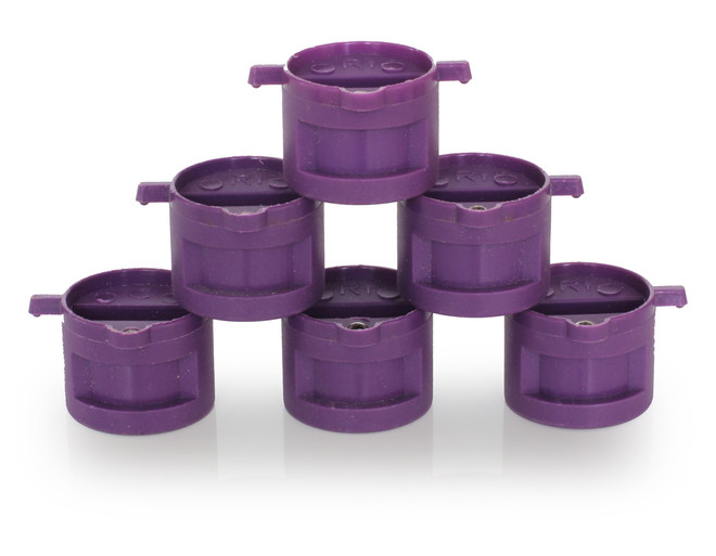 Dual Tab Fin Plug Set - Thruster Purple