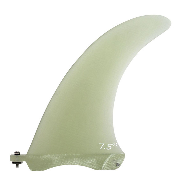 SALE: 7.5" Glass Box Fin - Translucent Natural