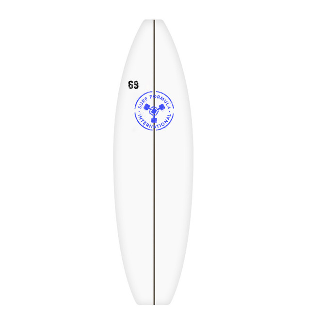 6'9 PU Surfboard Blank - Surf Formula Natural Stringer - S