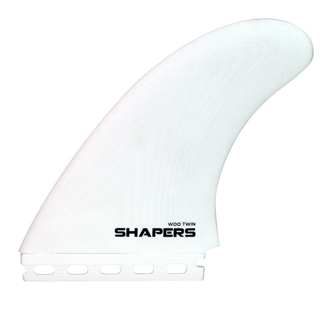 5.70" Woo Twin Fin - White