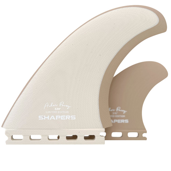 Asher Pacey 5.59" Twin Fin Set - Clay