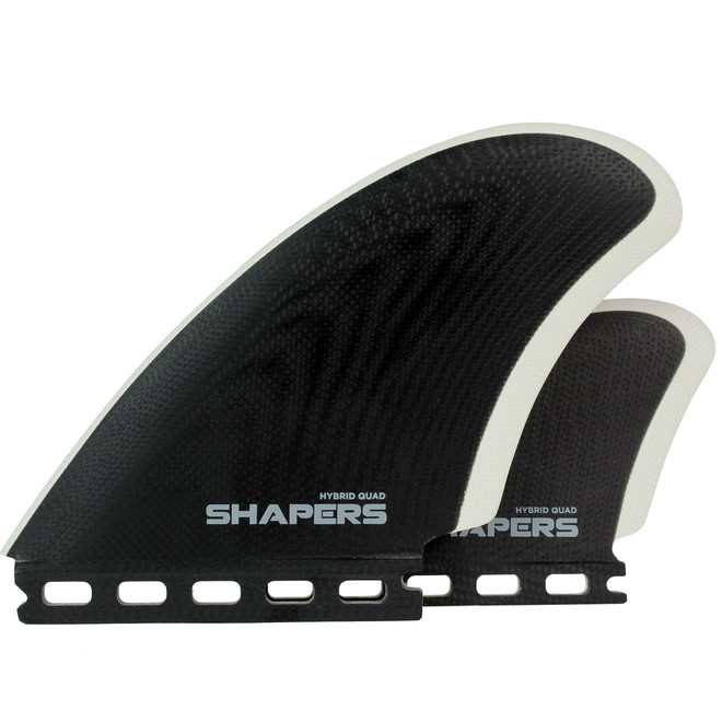 Hybrid Quad Keel Fin Set - Black Grey | Futures Compatible