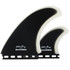 Asher Pacey 5.79" Twin Fin Set - Black Clear
