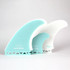 Asher Pacey 5.59" Twin Fin Set - Teal White