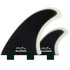 Asher Pacey 5.59" Twin Fin Set -  Black Clear