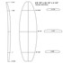6'8 PU Surfboard Blank - Formula One - Fish F4