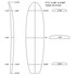 7'10 PU Surfboard Blank - Formula One - Funboard D2
