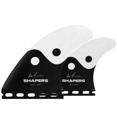 Asher Pacey Quad Fin Set Large S-TEK - Black & White | Futures