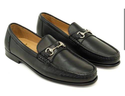 Black Snaffle Bit Loafer